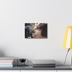 Rustic Farmhouse Canvas Print, Animal Wall Art, Cow Decor, Home & Kitchen, Gift for Farm Lovers
