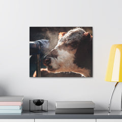 Rustic Farmhouse Canvas Print, Animal Wall Art, Cow Decor, Home & Kitchen, Gift for Farm Lovers