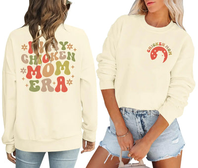 Rehoboth Farm Cozy Sweatshirt – Chicken Mom Era Print